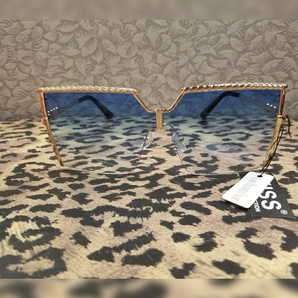 Gold frame  sunglasses